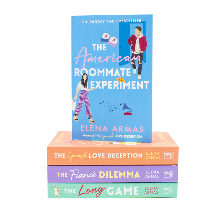 Elena Armas Collection 4 Books Set (The American Roommate Experiment, The Fiance Dilemma, The Spanish Love Deception and The Long Game) | Paperback