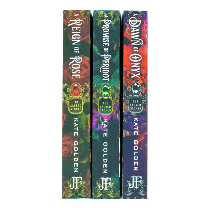 Sacred Stones Series 3 Books Collection Set By Kate Golden (A Dawn of Onyx, A Promise of Peridot and A Reign of Rose)