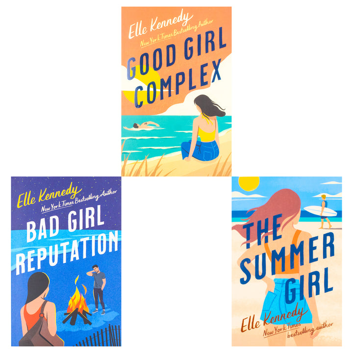 Avalon Bay Series 3 Books Collection Set By Elle Kennedy (Good Girl Complex, Bad Girl Reputation and The Summer Girl) | Paperback