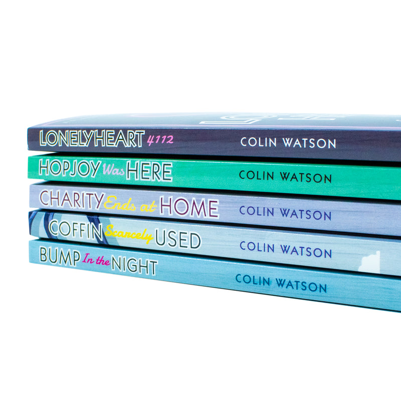 Flaxborough Mysteries Collection 5 Books Set By Colin Watson (Lonelyheart 4122, Hopjoy Was Here, Charity Ends at Home, Bump in the Night & Coffin Scarcely Used)
