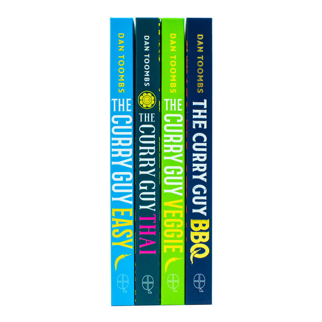 The Curry Guy Collection 4 Books Set By Dan Toombs (Curry Guy Thai, The Curry Guy Easy, Curry Guy BBQ, The Curry Guy Veggie)