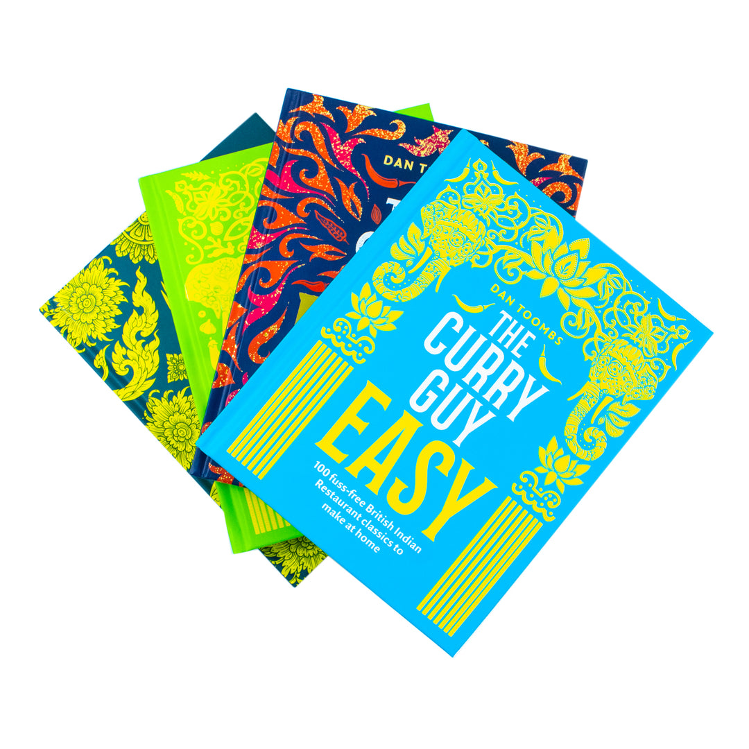 The Curry Guy Collection 4 Books Set By Dan Toombs (Curry Guy Thai, The Curry Guy Easy, Curry Guy BBQ, The Curry Guy Veggie)