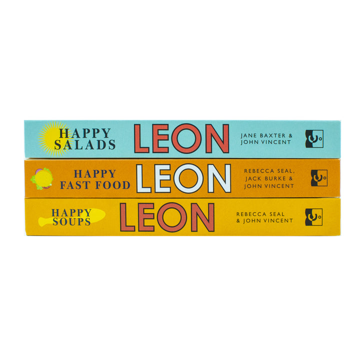 Happy Leons Collection 3 Books Set (Leon Happy Soups, Leon Happy Fast Food & Leon Happy Salads)