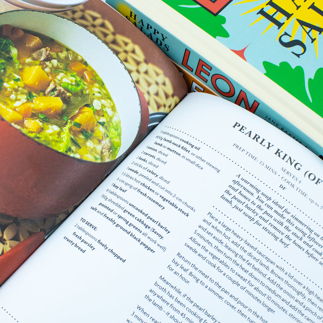 Happy Leons Collection 3 Books Set (Leon Happy Soups, Leon Happy Fast Food & Leon Happy Salads)