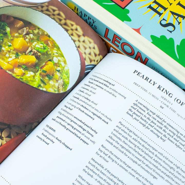 Happy Leons Collection 3 Books Set (Leon Happy Soups, Leon Happy Fast Food & Leon Happy Salads)