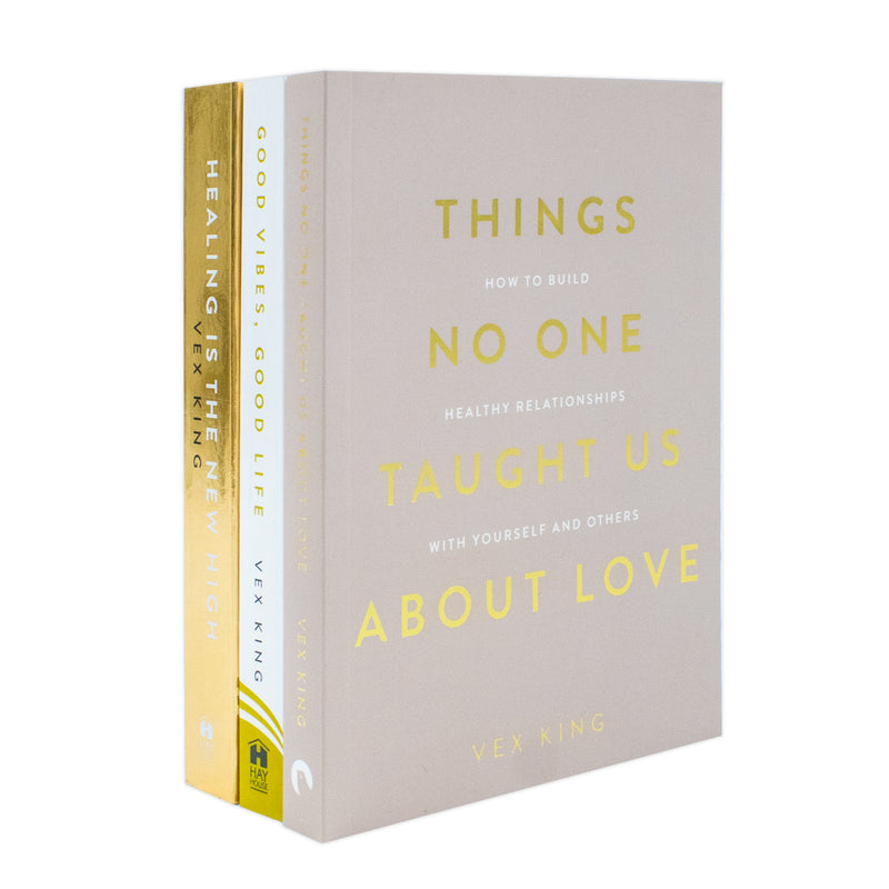 Vex King 3 Book Collection Set- Non Fiction- Paperback [Things No One Taught Us About Love, Good Vibes, Healing Is the New High