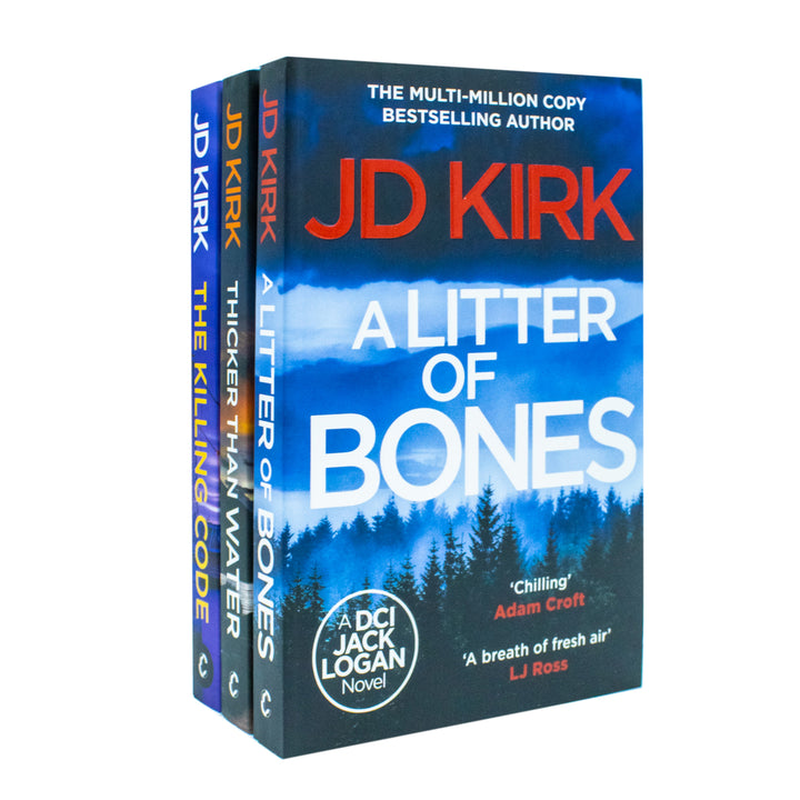 DCI Logan Crime Thrillers 3-Book Collection Set by JD Kirk – Gripping Mystery & Suspense Detective Series for Crime Fiction Lovers