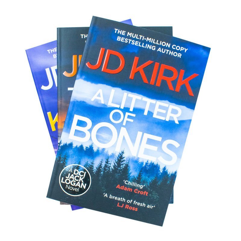 DCI Logan Crime Thrillers 3-Book Collection by JD Kirk – Gripping Mystery & Suspense Detective Series for Crime Fiction Lovers (Paperback Set)