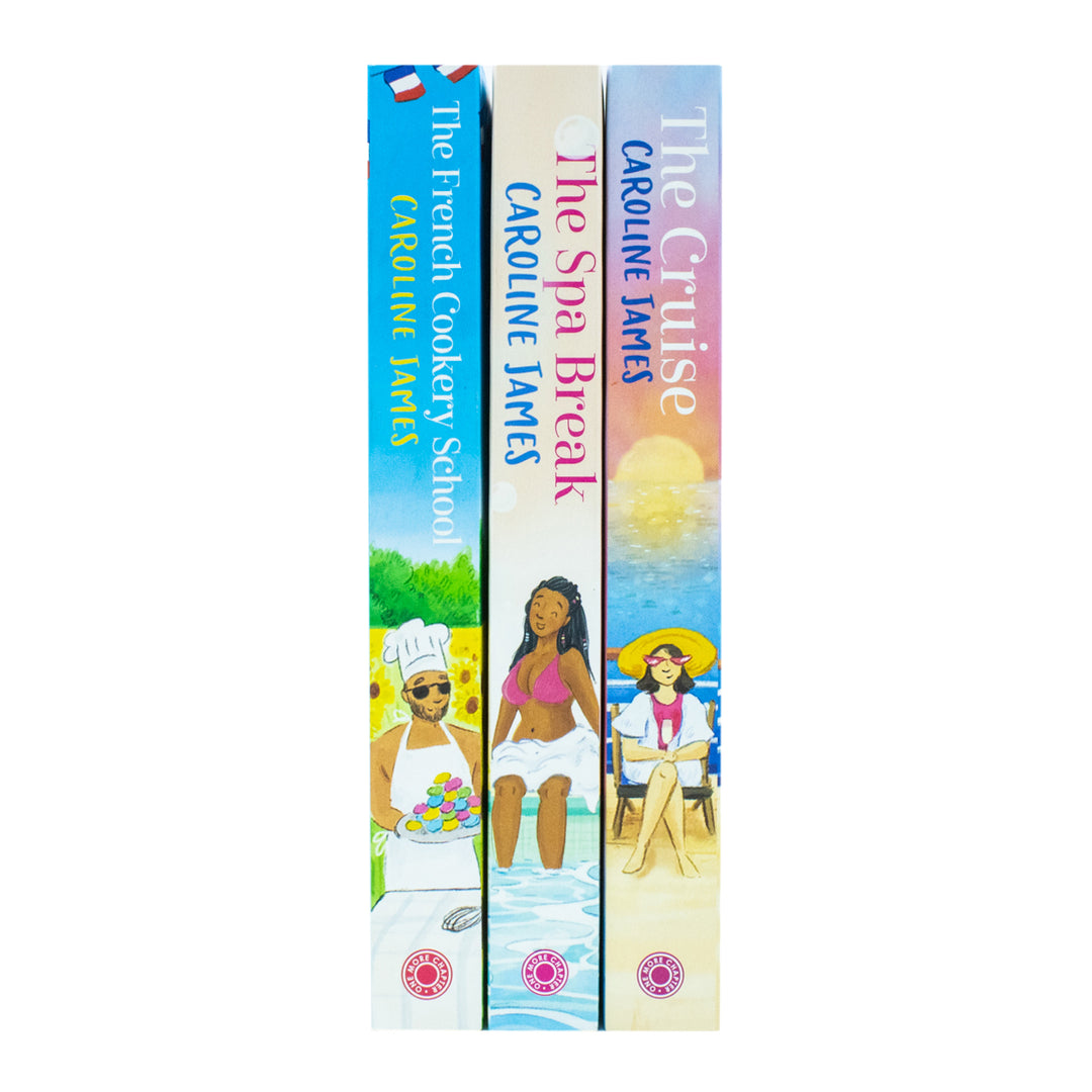 Caroline James Collection – 3 Book Set (The French Cookery School, The Cruise, The Spa Break) | Fiction, Travel, Food, Leisure & Lifestyle Reading