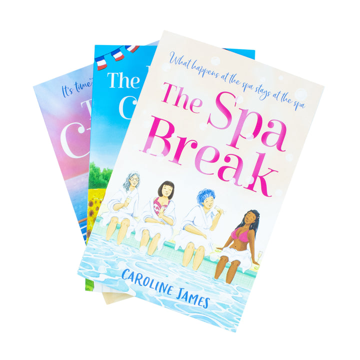Caroline James Collection – 3 Book Set (The French Cookery School, The Cruise, The Spa Break) | Fiction, Travel, Food, Leisure & Lifestyle Reading