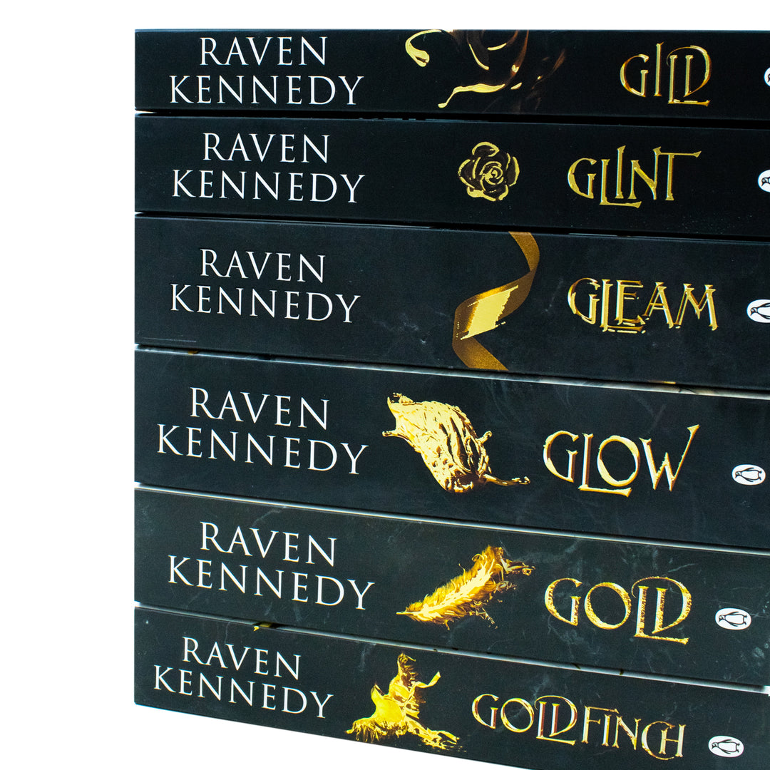 The Plated Prisoner Series By Raven Kennedy 6 Books Collection Set (Gild, Glint, Gleam, Glow, Gold and Goldfinch)