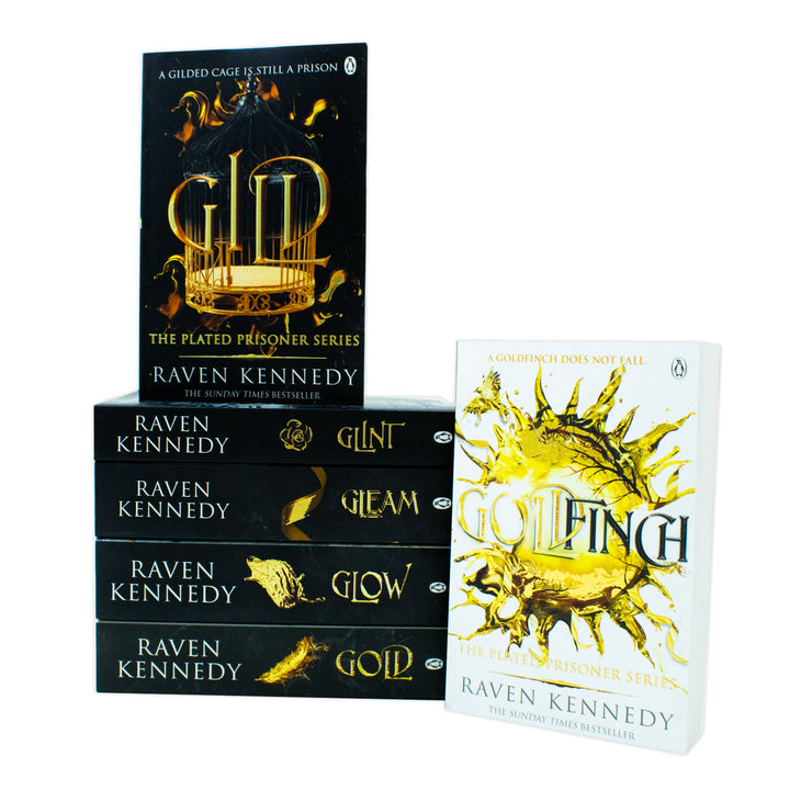 The Plated Prisoner Series By Raven Kennedy 6 Books Collection Set (Gild, Glint, Gleam, Glow, Gold and Goldfinch)
