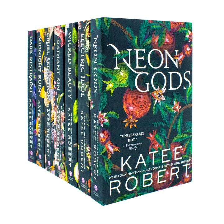 Dark Olympus Series 7 Books Collection Set by Katee Robert, Explore Neon Gods, Electric Idol, Wicked Beauty & More in this Exciting Fantasy Romance Series