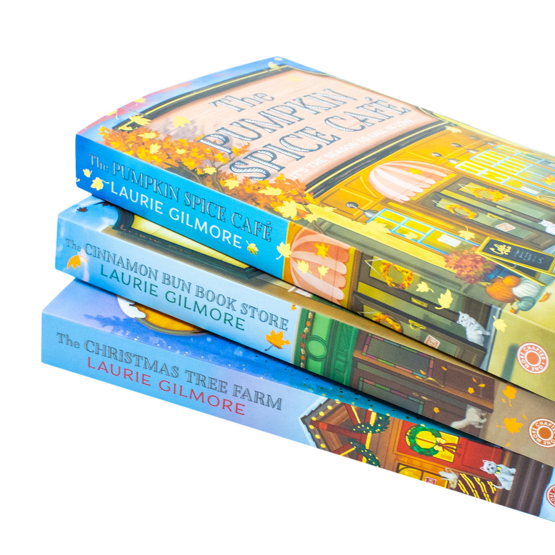 Dream Harbor Series 3 Books Collection Set By Laurie Gilmore (The Christmas Tree Farm, The Cinnamon Bun Book Store and The Pumpkin Spice Café)