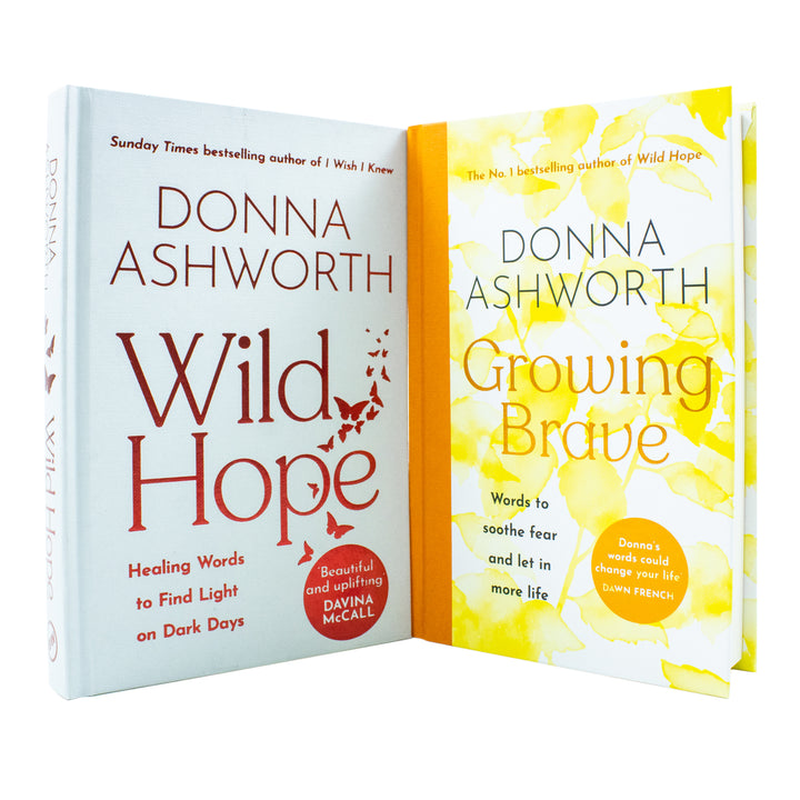 Donna Ashworth Collection – 2 Book Set (Wild Hope & Growing Brave) | Inspirational, Motivational, Self-Help, Quotes, Positivity, Growth & Bravery