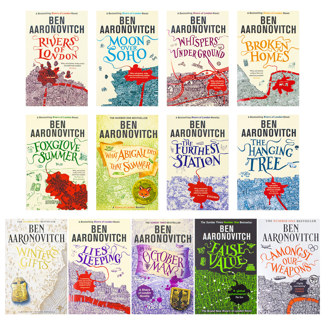 The Complete Rivers of London Series by Ben Aaronovitch: Explore Magic, Mystery, and Adventure with Peter Grant Across 13 Books and Novellas Set in London's Supernatural Underworld (Paperback)
