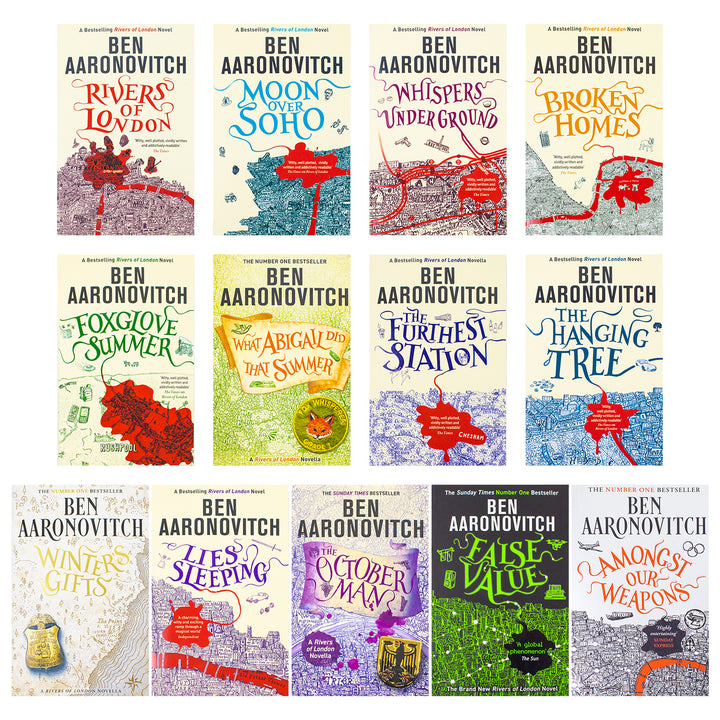 The Complete Rivers of London Series by Ben Aaronovitch: Explore Magic, Mystery, and Adventure with Peter Grant Across 13 Books and Novellas Set in London's Supernatural Underworld (Paperback)