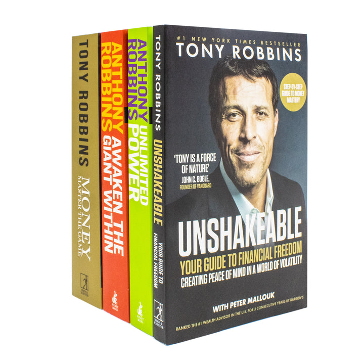 Tony Robbins Success Mastery 4 Books Collection: Money Master the Game, Unlimited Power and More - Four Bestsellers on Wealth, Mindset and Personal Achievement | Paperback