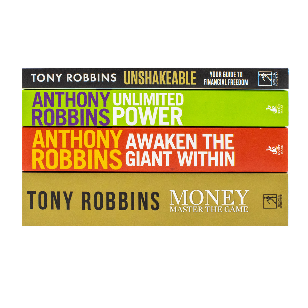 Tony Robbins Success Mastery 4 Books Collection: Money Master the Game, Unlimited Power and More - Four Bestsellers on Wealth, Mindset and Personal Achievement | Paperback