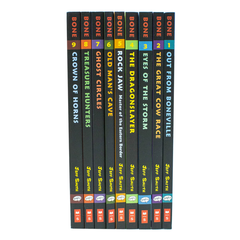The Bone Series Collection Book Set By Jeff Smith (1-9 Books) (Graphic Novels)
