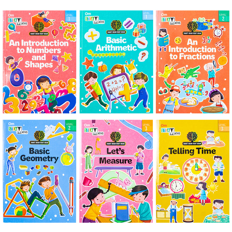 My First MATHS Library Set of 6 Books Collection Set By Shweta Sinha Level 1- 3