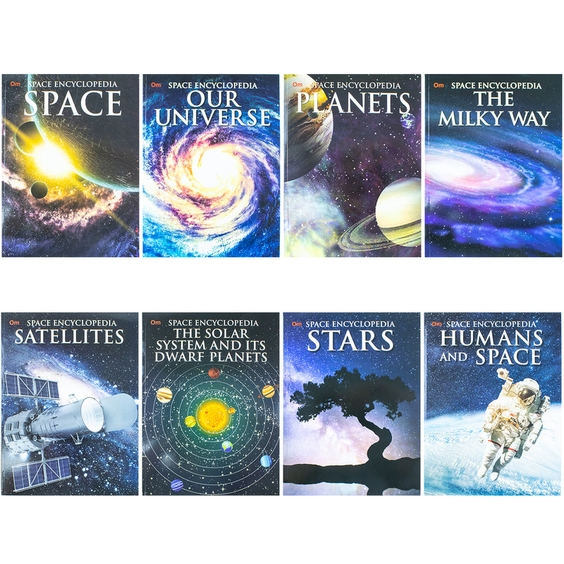Encyclopedia Of Space 8 Books Collection Set (Space, Our Universe, Planets, The Milkyway & More!)