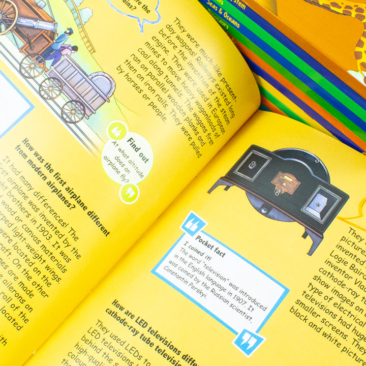 Encyclopedia of Amazing Questions & Answers 12 Books Collection Box Set (Science, Solar System, Human Body, Our World & More!)