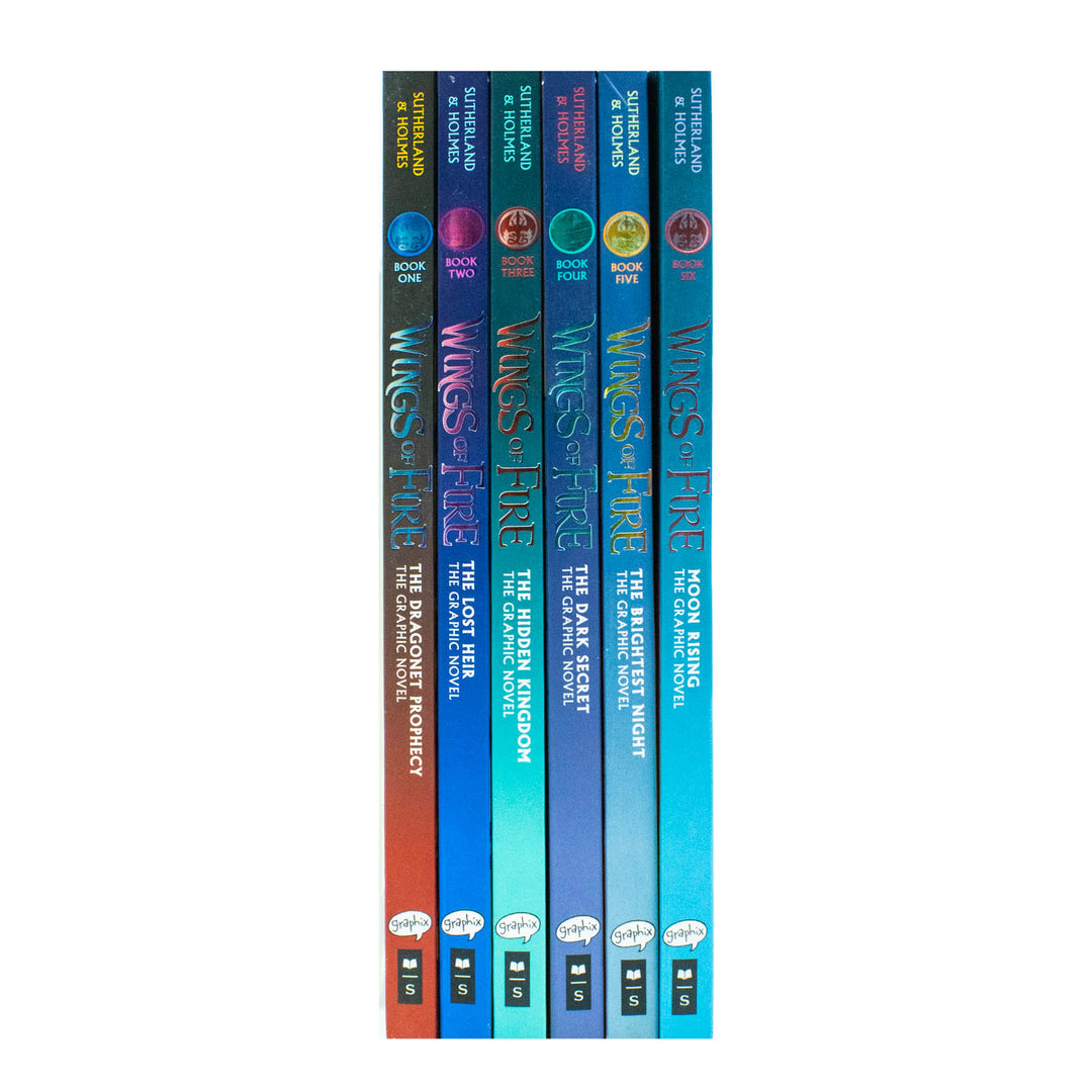 Wings of Fire Graphic Novel 1-6 Collection – Fantasy Adventure Book Set by Tui T. Sutherland | Engaging Graphic Novels for Kids, Young Readers