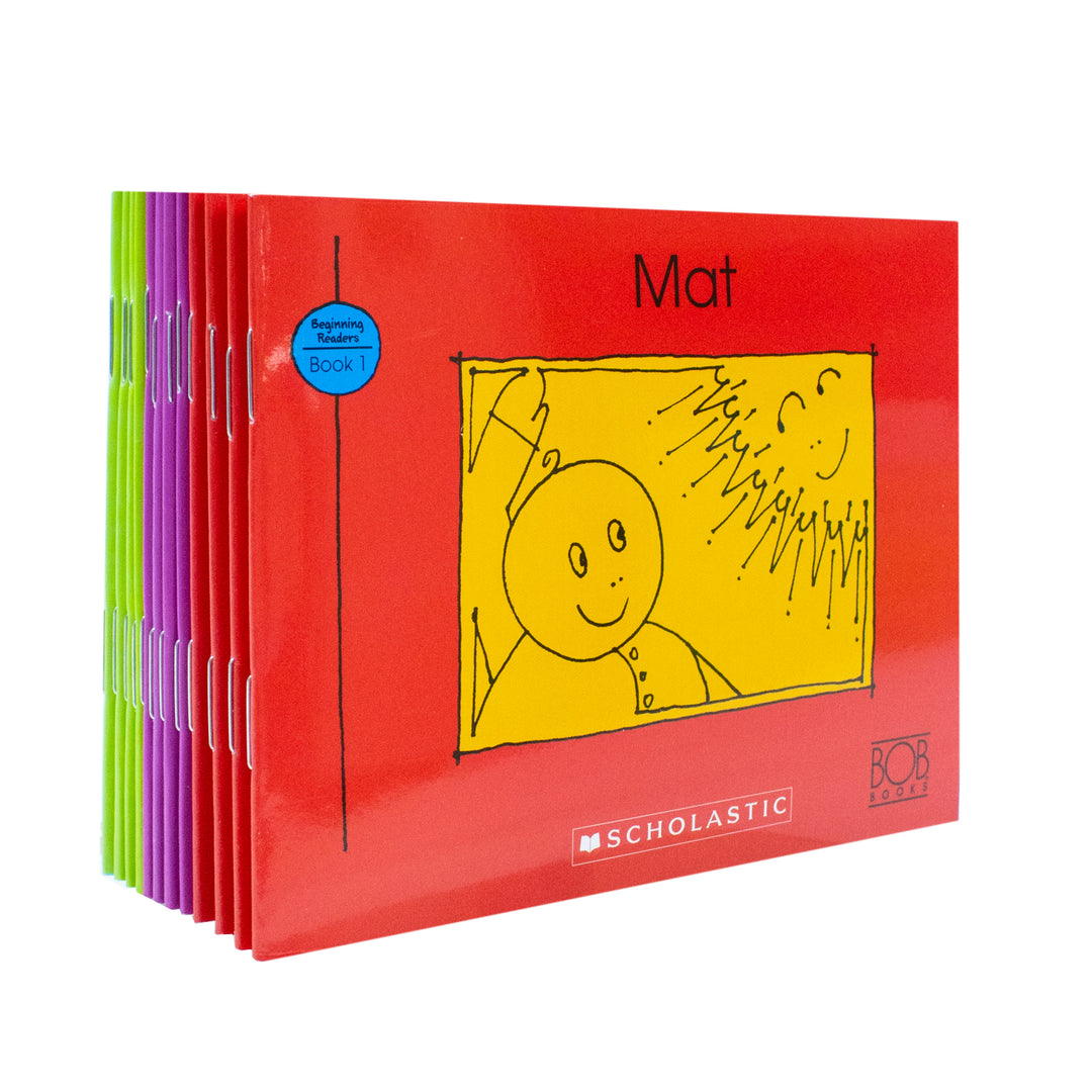 Bob Books Set 1: Beginning Readers (Stage 1: Starting to Read) | 12 Easy Books for Kids | Phonics, Literacy, Early Learning, Fun Stories & Education