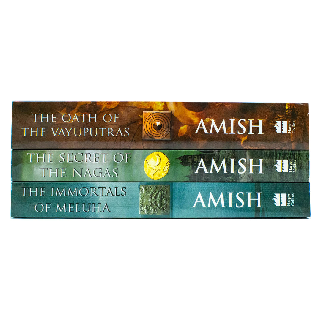 The Shiva Trilogy 3 Book Set by Amish Tripathi – Immortals of Meluha, Secret of the Nagas, Oath of the Vayuputras | Indian Mythology, Epic Fiction