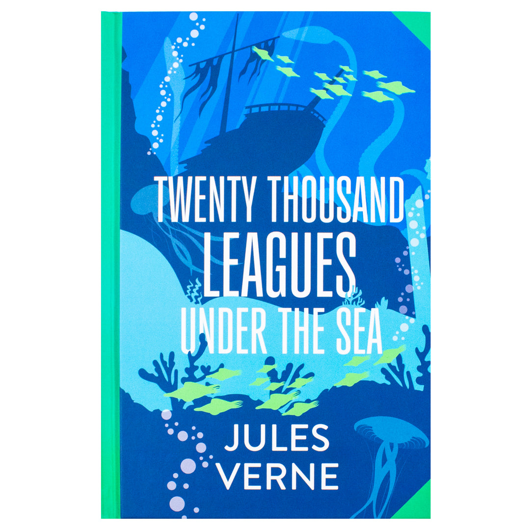 Twenty Thousand Leagues Under The Sea Book By Jules Verne | Classics Sprayed Edge Deluxe Hardcover Edition