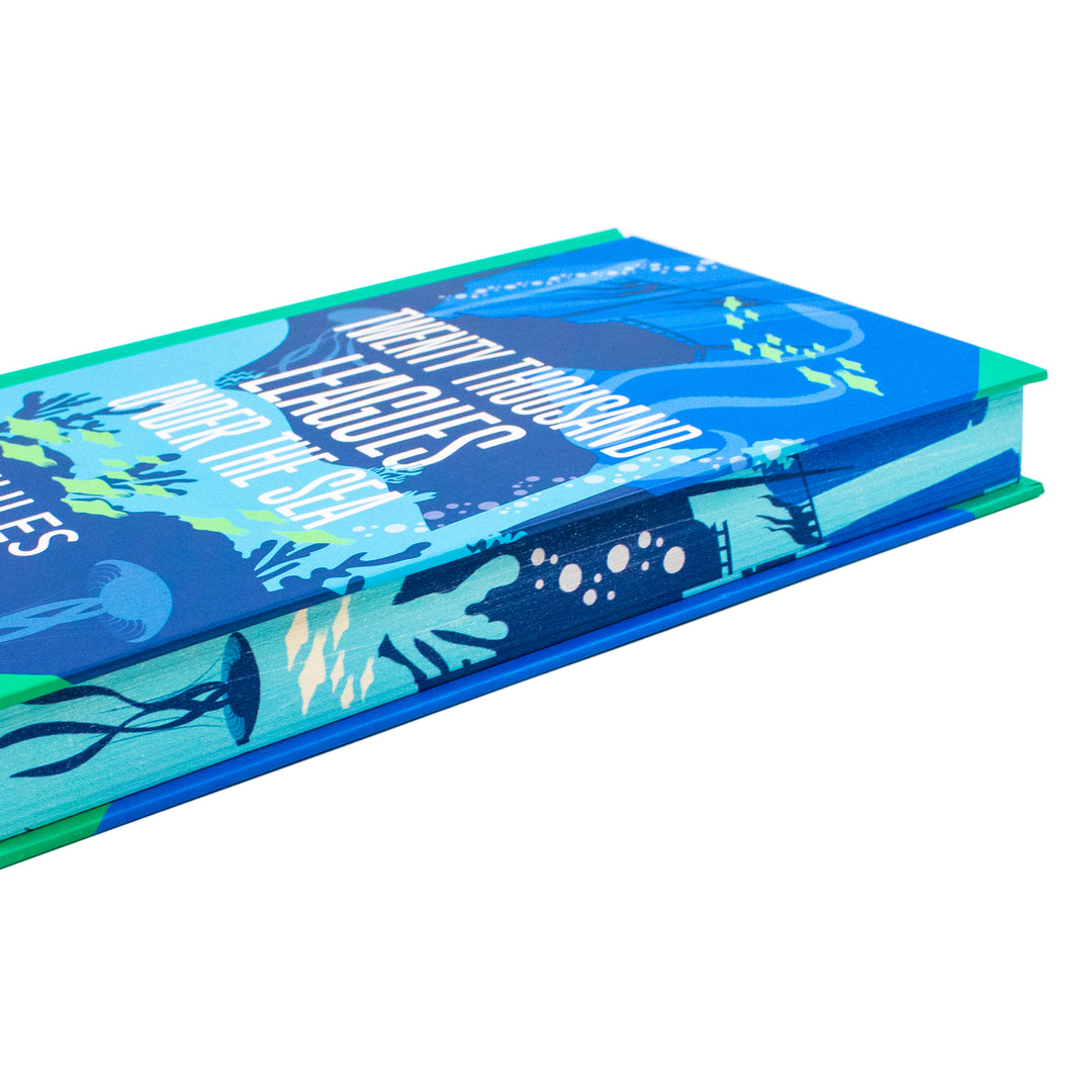 Twenty Thousand Leagues Under The Sea Book By Jules Verne | Classics Sprayed Edge Deluxe Hardcover Edition