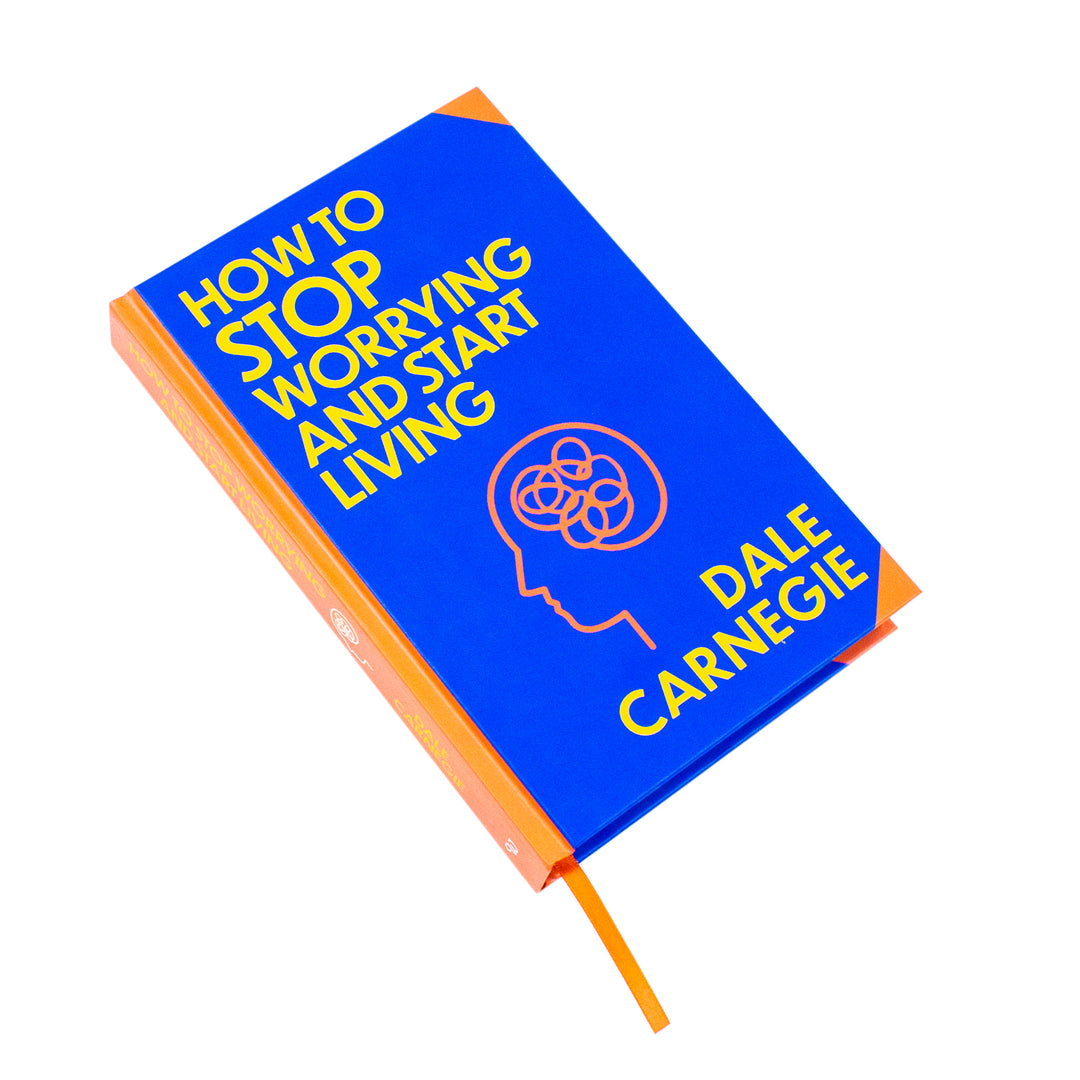 How To Stop Worrying And Start Living Book by Dale Carnegie | Sprayed Edge Deluxe Hardcover Edition – Master the Art of Happiness, Confidence & Inner Peace