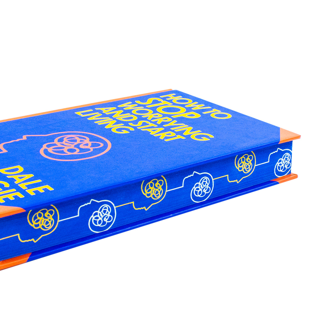 How To Stop Worrying And Start Living Book by Dale Carnegie | Sprayed Edge Deluxe Hardcover Edition – Master the Art of Happiness, Confidence & Inner Peace