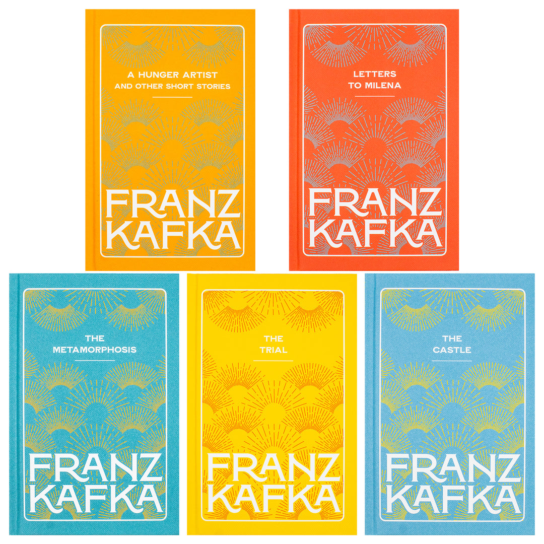 Franz Kafka Selected Works 5 Book Hardcover Box Set | The Trial, The Castle, The Metamorphosis & More | Classic Literature