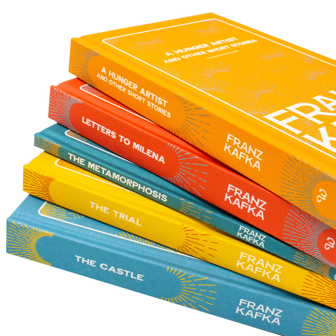 Franz Kafka Selected Works 5 Book Hardcover Box Set | The Trial, The Castle, The Metamorphosis & More | Classic Literature