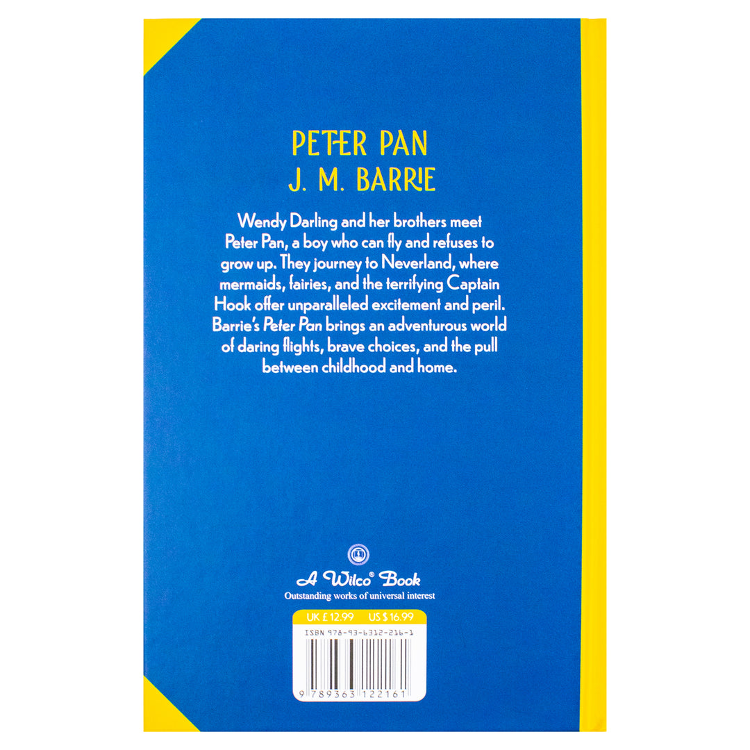 Peter Pan Book By J. M. Barrie | Classics Sprayed Edge Deluxe Hardcover Edition