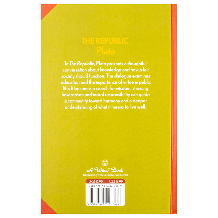 The Republic Book By Plato | Classics Sprayed Edge Deluxe Hardcover Edition