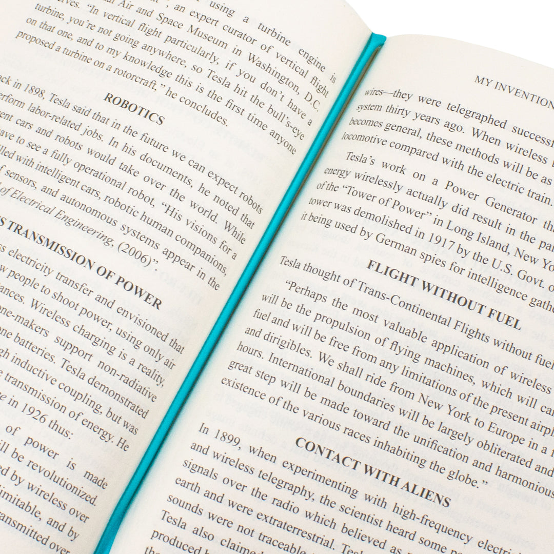 My Inventions Book By Nikola Tesla | Classics Sprayed Edge Deluxe Hardcover Edition