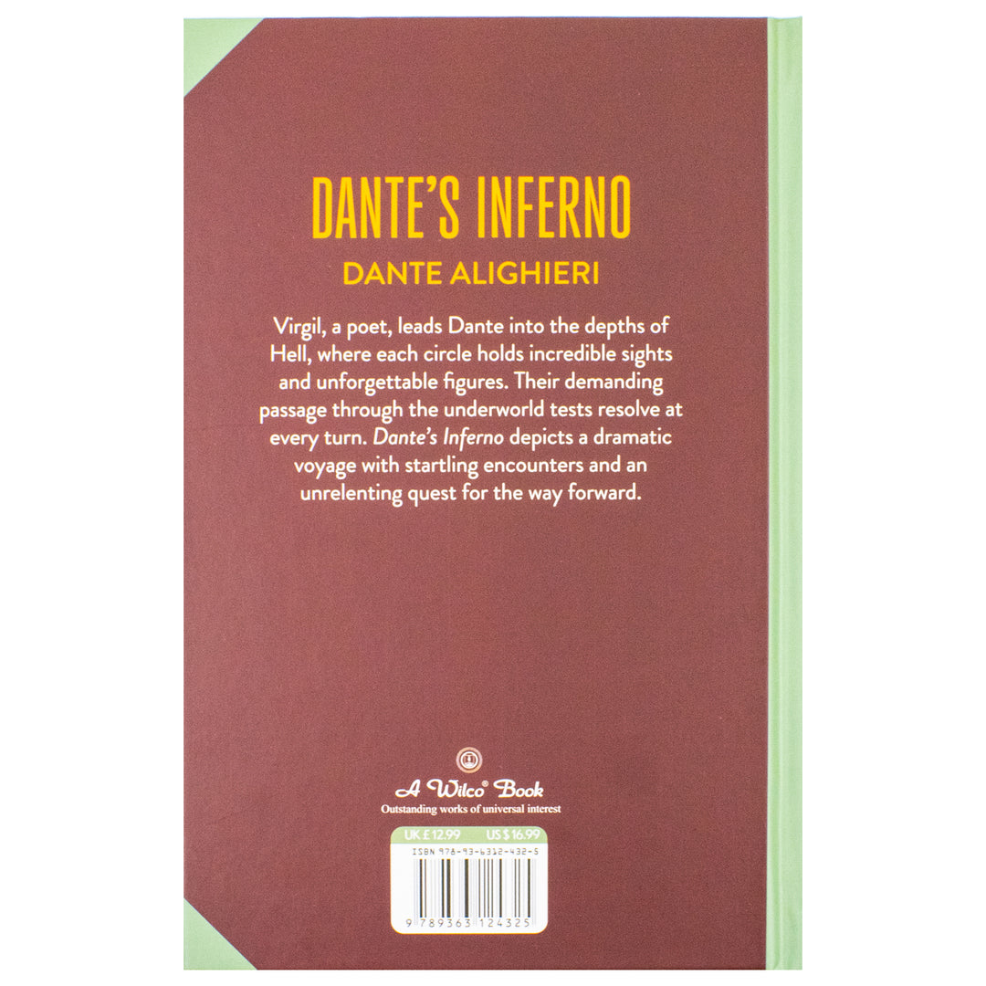 Dante's Inferno Book By Dante Alighieri | Classics Sprayed Edge Deluxe Hardcover Edition
