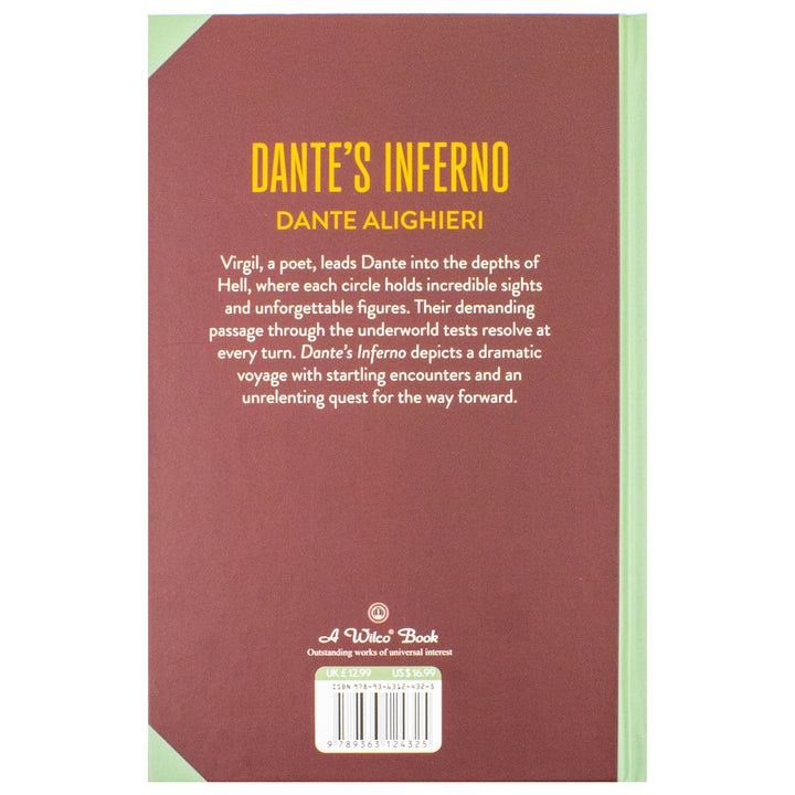 Dante's Inferno Book By Dante Alighieri | Classics Sprayed Edge Deluxe Hardcover Edition