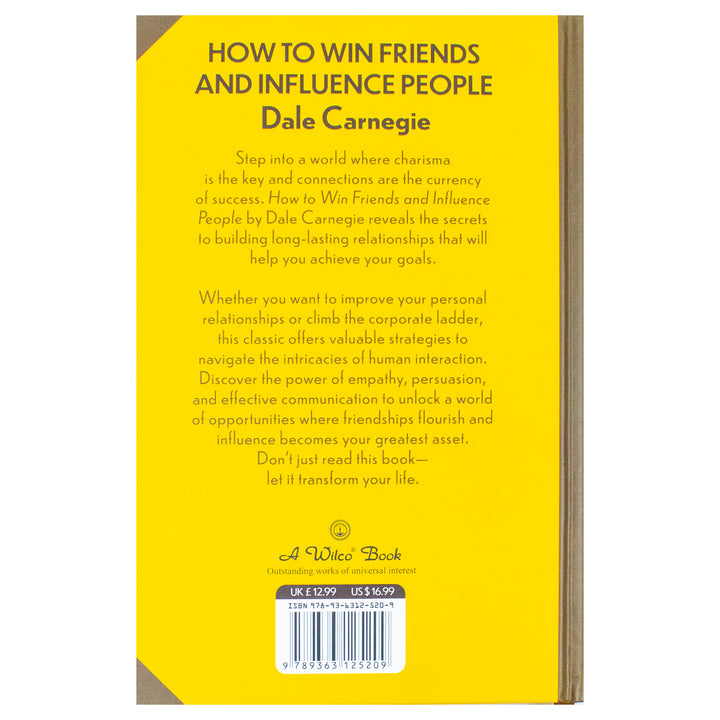 How To Win Friends And Influence People Book By Dale Carnegie | Classics Sprayed Edge Deluxe Hardcover Edition