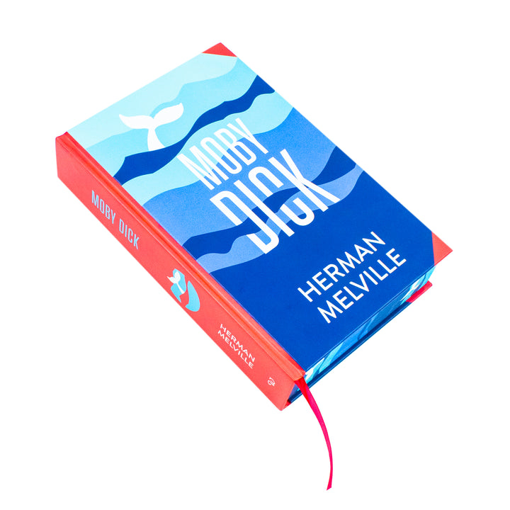 Moby-Dick Book by Herman Melville – An Epic Tale of Obsession, Adventure, and the Sea | Classics Sprayed Edge Deluxe Hardcover Edition