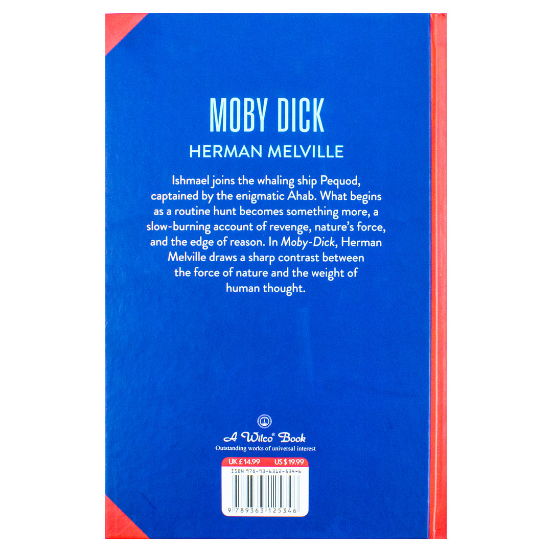 Moby-Dick Book by Herman Melville – An Epic Tale of Obsession, Adventure, and the Sea | Classics Sprayed Edge Deluxe Hardcover Edition