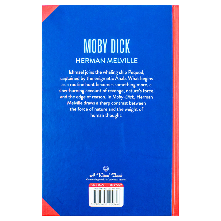 Moby-Dick Book by Herman Melville – An Epic Tale of Obsession, Adventure, and the Sea | Classics Sprayed Edge Deluxe Hardcover Edition