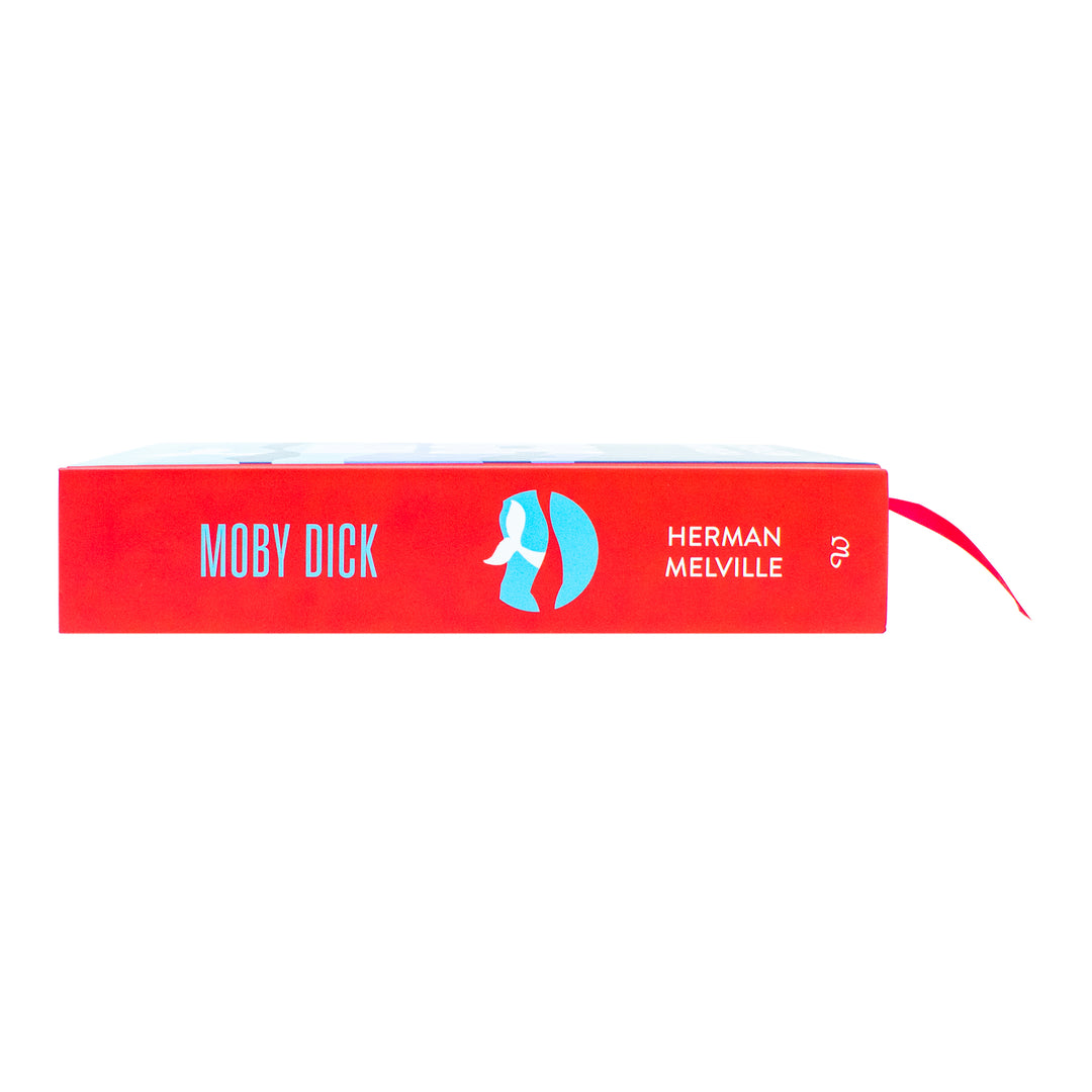 Moby-Dick Book by Herman Melville – An Epic Tale of Obsession, Adventure, and the Sea | Classics Sprayed Edge Deluxe Hardcover Edition