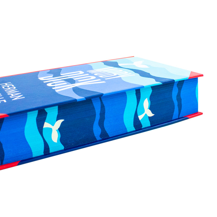 Moby-Dick Book by Herman Melville – An Epic Tale of Obsession, Adventure, and the Sea | Classics Sprayed Edge Deluxe Hardcover Edition