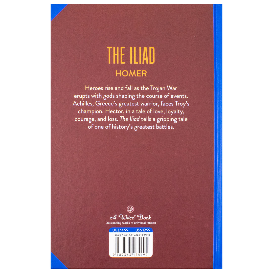 The Iliad Book By Homer | Classics Sprayed Edge Deluxe Hardcover Edition