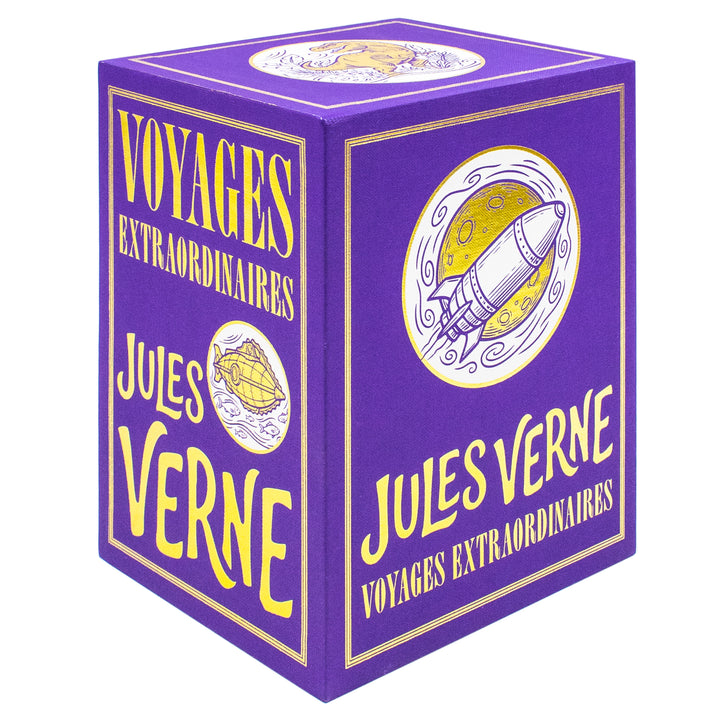 Jules Verne 7 Books Hardcover Box Set | The Mysterious Island, Around the World in Eighty Days, Twenty Thousand Leagues Under the Sea & More | Classic Adventure Fiction