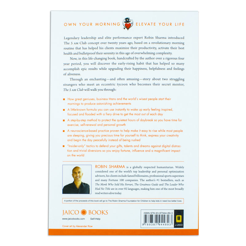 The 5 AM Club: Own Your Morning. Elevate Your Life by Robin Sharma